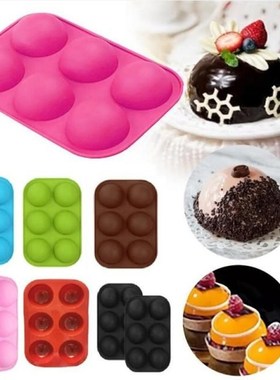 3D Ball Round Half Sphere Silicone Molds for DIY Baking Pudd