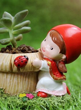 Mini Flower Pots Garden Decoration Supplies Resin Planters F