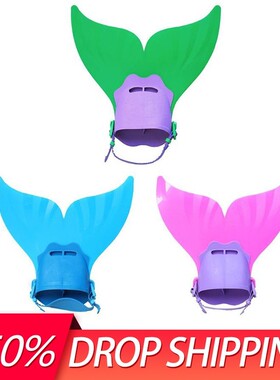 Swim Fins Mermaid Flippers Water Shoes Kids Children Water S