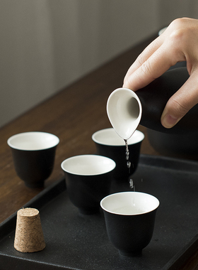 Retro Ceramics Sake Pot Sets Japanese Style Handmade Liquor