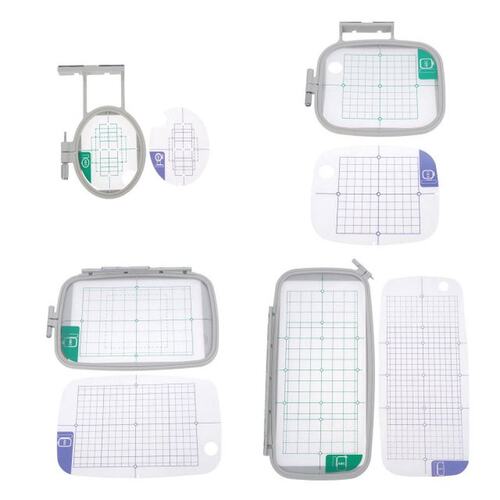 4PCS Sewing Hoop Frame Embroidery Machine Hoop Set Fit For B