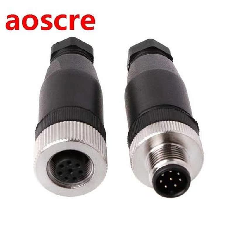 Dropship PG7 Sensor Connector IP67 4/5/8 Pin Male/Female Str