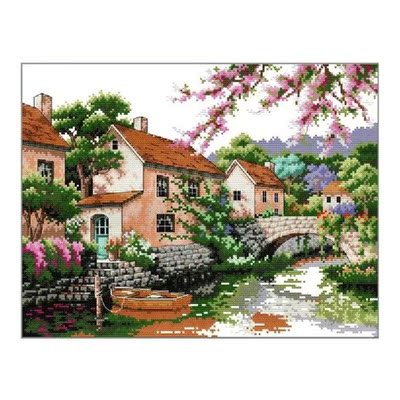 Cross Stitch Stamped Kits 14CT Printed Embroidery Cloth
