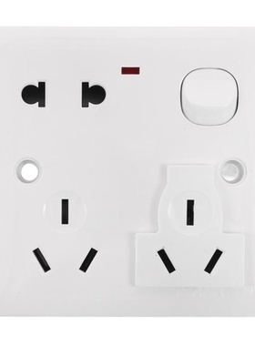 White 250V 10A US AU Plug Power Point Wall Socket Charger Re