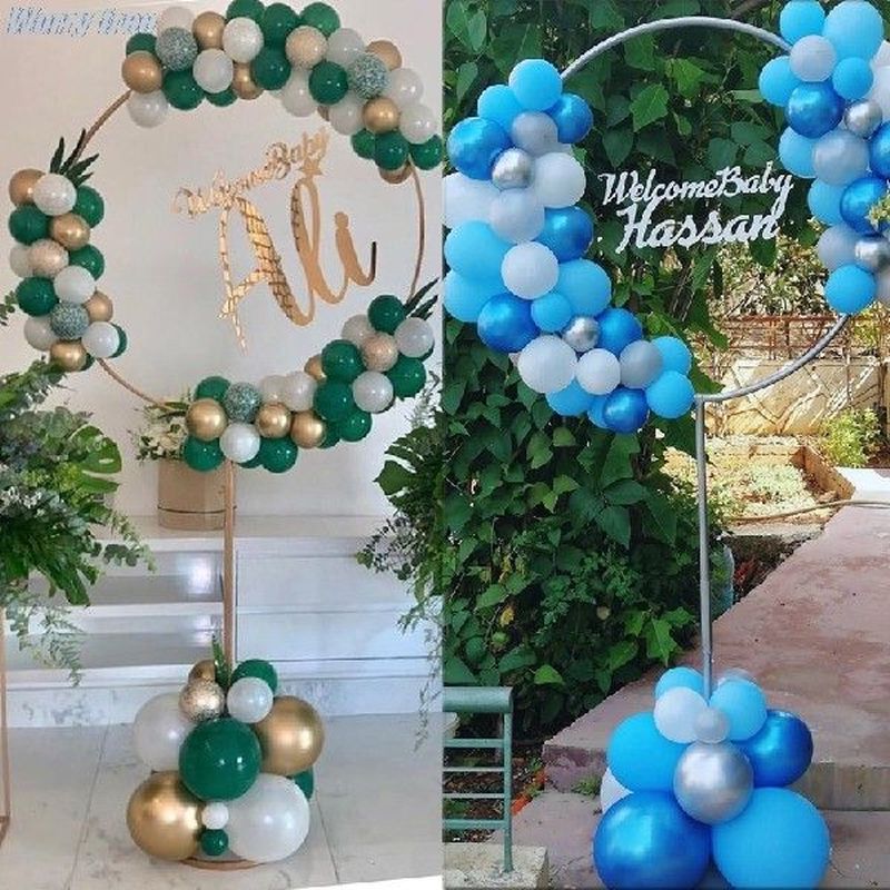 163x73cm Circle Balloon Arch Frame Balloons Stand Holder