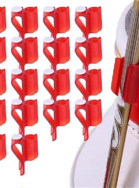 Golf Club Organizers Clip Red Plastics Putting Clips For