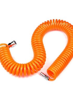 Polyethylene Recoil Air Hose Long with Bend Restrictor Indus