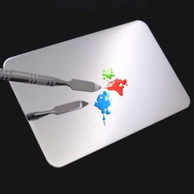 Stainless Steel Paint Palette For Water Color Acrylic Makeup