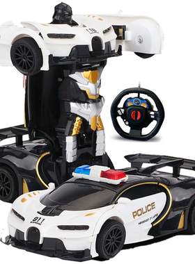 RC Car 2 in 1 Transformation Robots Cars Action Collision De