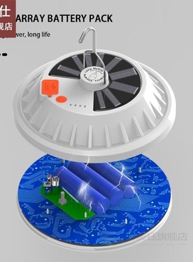 Lantern Bulb Hanging LED Night Light Solar Rechargeable Outd