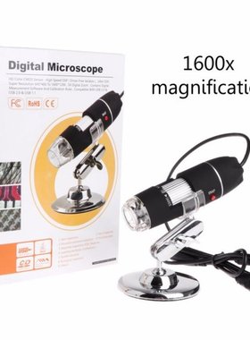 1600X 2MP Zoom Microscope 8 LED USB Digital Handheld Magnifi