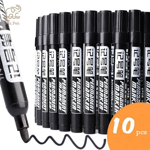 5/10pcs Permanent Paint Marker Pen Oily Waterproof Black Pen