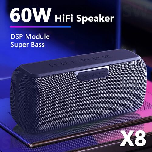 Portable Bluetooth Speaker 60W Big Power Wireless DSP Bass C