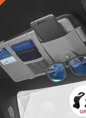 Car Visor Organizer Auto Sunvisor Storage Bag Pouch Sun Glas
