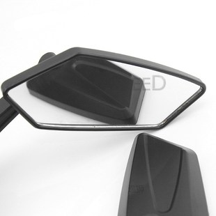 Universial 8mm 10mm Rearview Mirrors Motorcycle Black ABS Pl