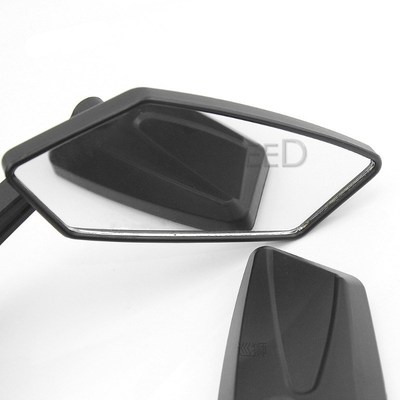 Universial 8mm 10mm Rearview Mirrors Motorcycle Black ABS Pl