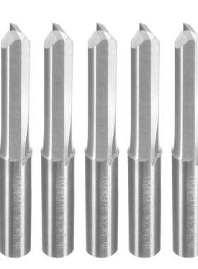 5Pcs 6Mm 22Mm Double Edged Straight Router Bits Straight End
