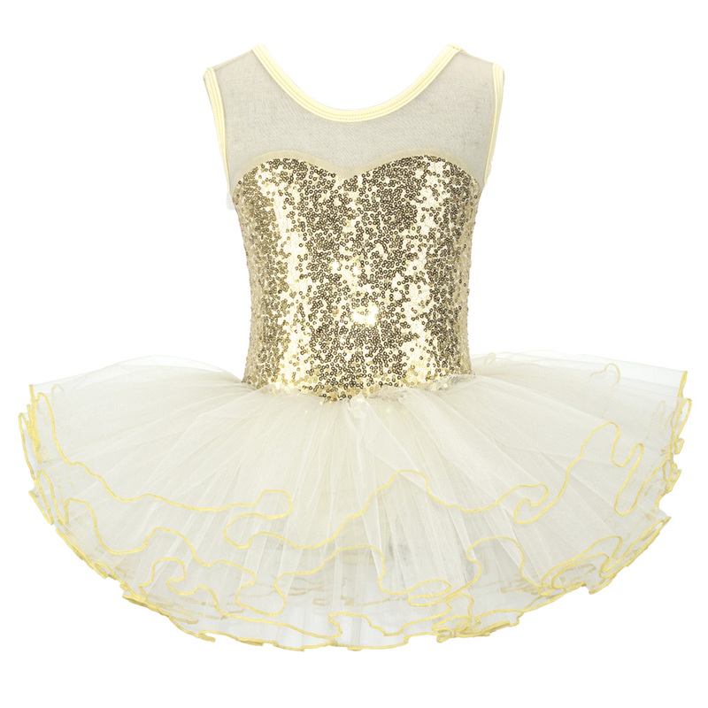 Nice Girls Ballerina Fairy Prom Party Costume Kids Sequined