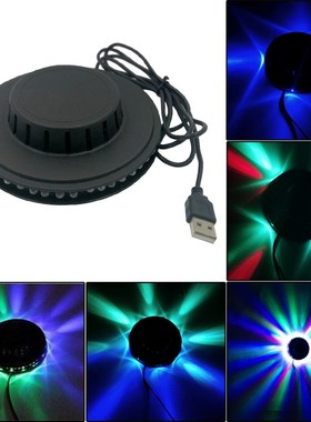 USB RGB rotating lights LED disco ball DJ club bar music lig