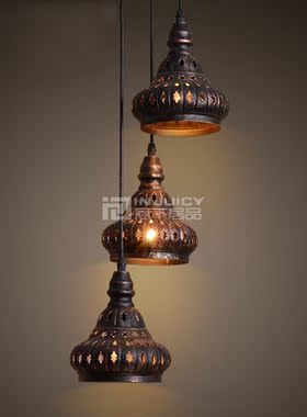 Vintage India E27 LED Hollow Ceiling Lamp Droplight Fixtures