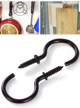 18PCS Iron Metal Hanging Hooks Durable Easy Installation Han