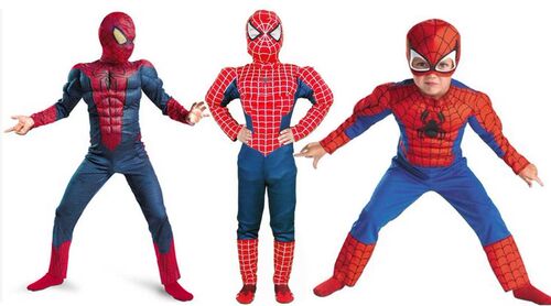 Child spider-man costume muscle iron man captain America'