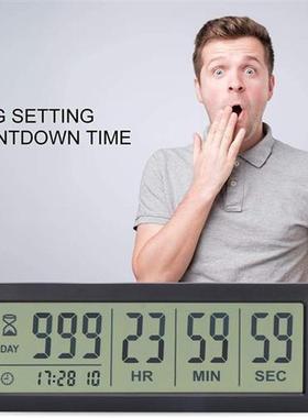 Big Digital Countdown Days Timer Clock - 999 Days Count Down