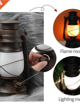 Retro Portable Lantern Outdoor Camping Kerosene Lamp Without