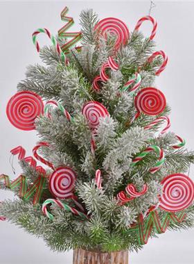 Creative New Red-White Stripes Christmas Cane Candy