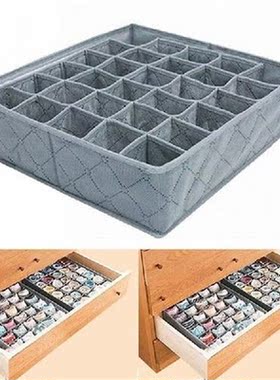 Foldable Underwear Bra Socks Storage Box 30 Grid Drawer