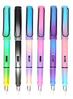 Colorful Fountain Pen Metal Pen Clip Visible Window Detachab