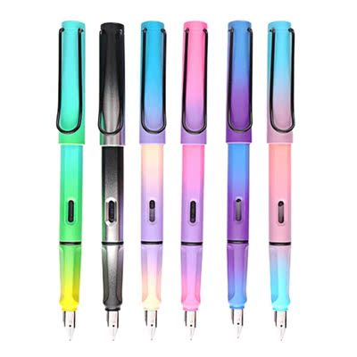 Colorful Fountain Pen Metal Pen Clip Visible Window Detachab