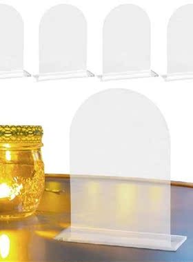 Clear Arch Acrylic Sign Arch Wedding Acrylic Sign 5pcs