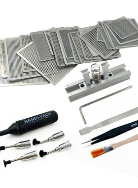 Universal Stencils Template Steel Net Full Kit BGA Reball Re