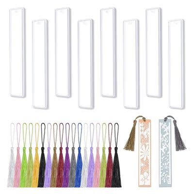 36 Pcs/Pack Clear Bookmark Resin Mold Set Large Mould Set wi