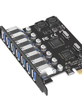 USB 3.0 PCI-E Expansion Card Adapter 7 Ports USB 3.0 Hub Ada