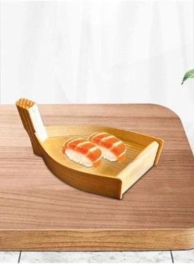 Wooden Sushi Boats Tray Serving Platter Creative Dish Tool