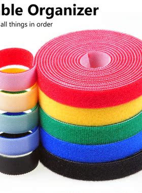 New 5M Nylon Cable Ties Organizer Cord Winder Strap USB Cabl