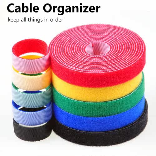 New 5M Nylon Cable Ties Organizer Cord Winder Strap USB Cabl