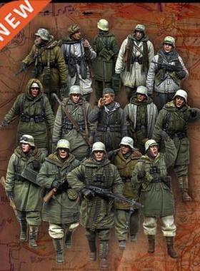 1/35 Die-cast Resin Character Model Assembly Kit Scene WWII