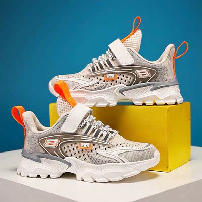 Boys' shoes summer 2021 new breathable single mesh c