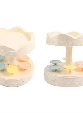 Cake Stand Dessert Display Round Auto Rotating Baby Shower