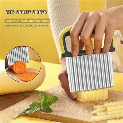 1pc Stainless Steel Corrugated Cutting Knives Wolf Tooth