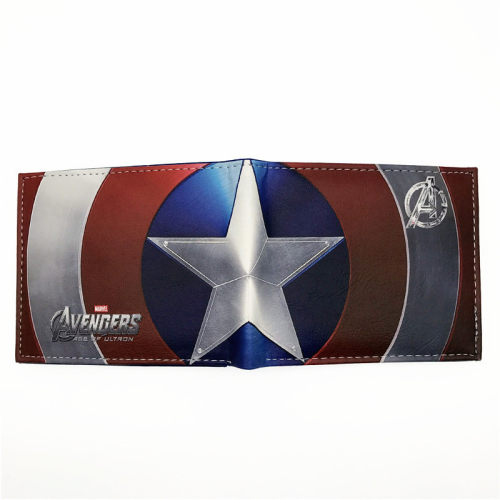 Comics Wallet Captain America Card Bags Famous Amine Cartoon