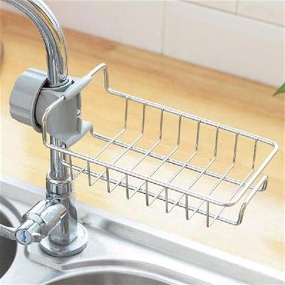 Stainless Steel Faucet Rack Kitchen Storage Shelf Sponge