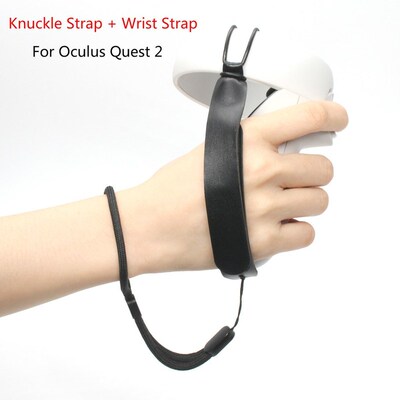 1Pair PU Knuckle Strap for Oculus Quest 2 VR Touch Controlle