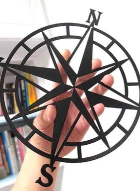 Metal Wall Decor Nautical Compass Art Home Room Wall
