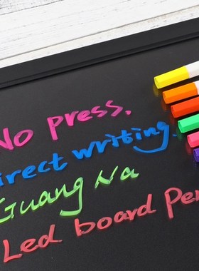 New 8 Colors LED Writing Board Glass Window Art Painting Sch