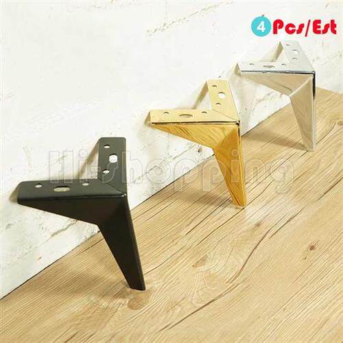 4Pcs Metal Rhombus Furniture Table Legs for Sofa Chair Bed T