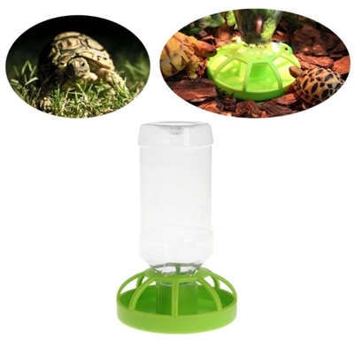 Reptile Water Drinker Dispenser Food Bowl Lizard Feeder Roun